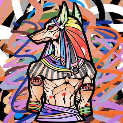 anubis in human form