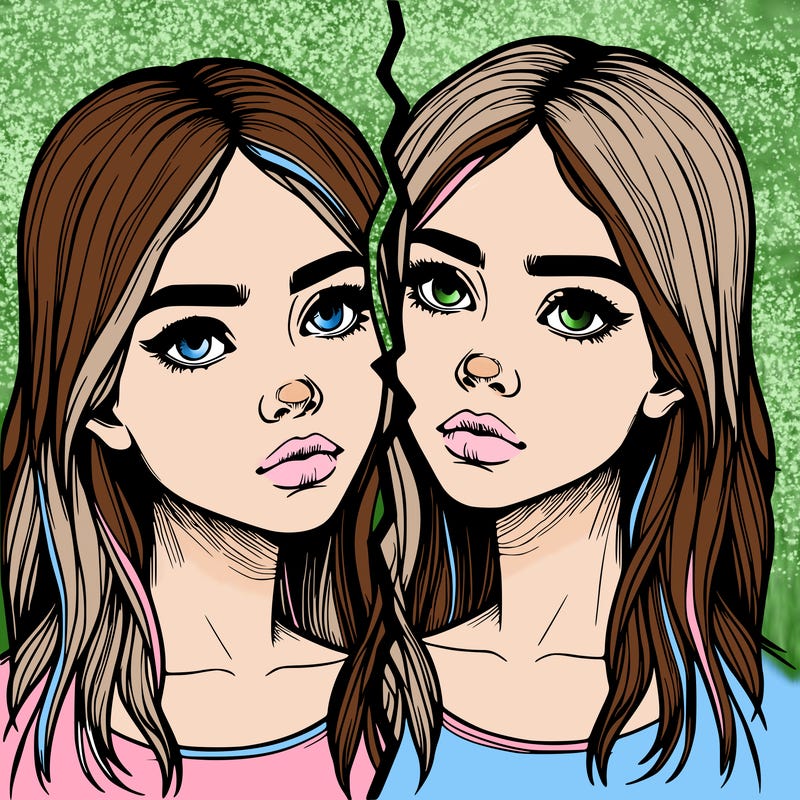 realistic girl split