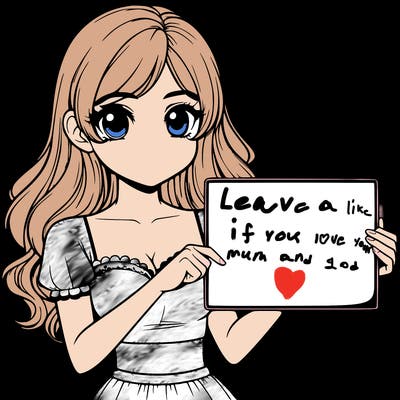 realistic pretty girl holding blank sign