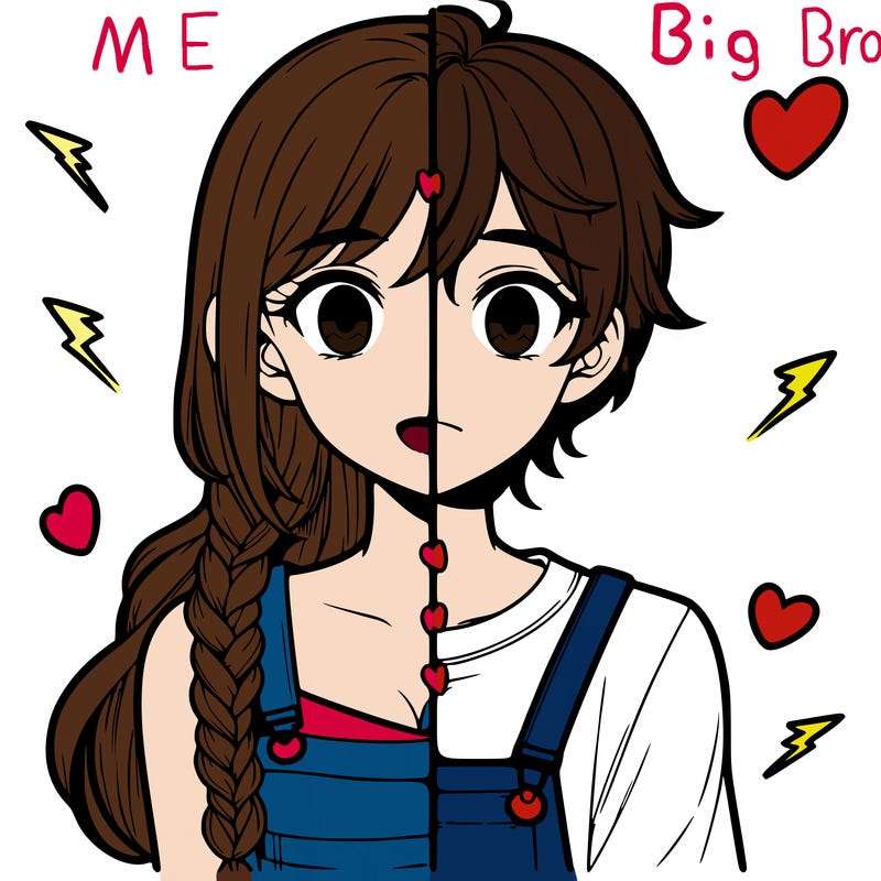 realistic girl boy split