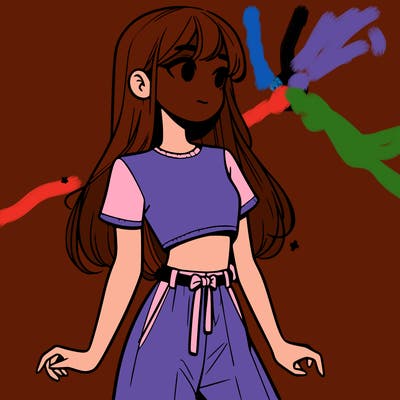 girl in a cute crop top