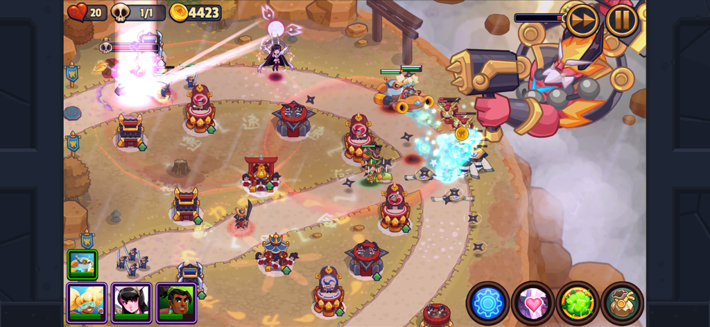 Realm Defense: Hero Legends TD - Strategic tower defense action featuring heroes and a giant boss in Realm Defense