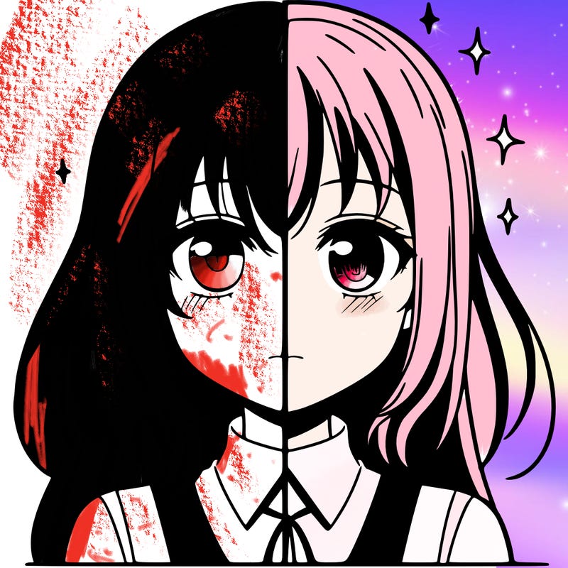 manga girl split
