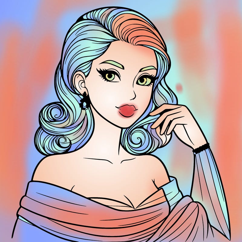 an elegant woman