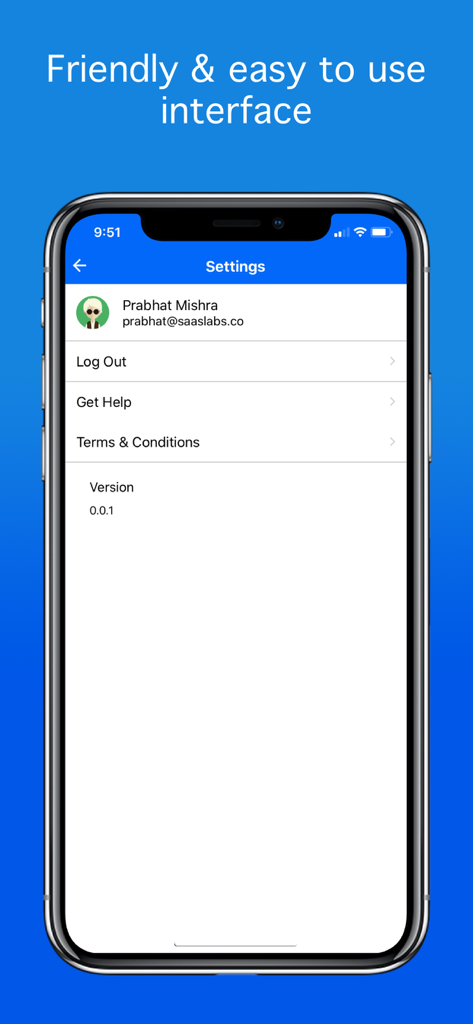 Helpwise 모바일 앱 설정 화면으로, 깔끔하고 친근한 사용자 인터페이스를 보여줍니다.