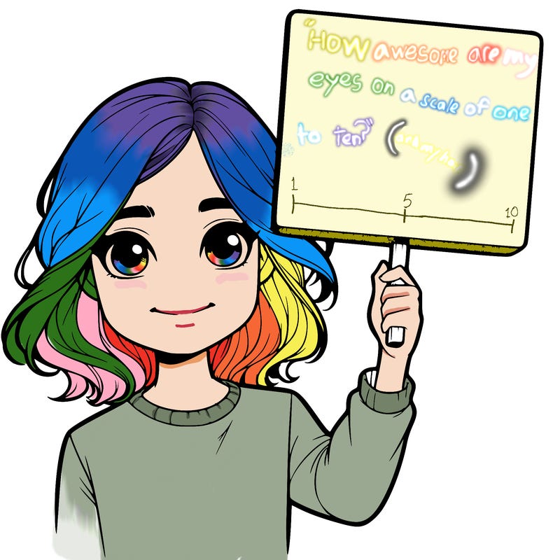 realistic girl holding up a sign