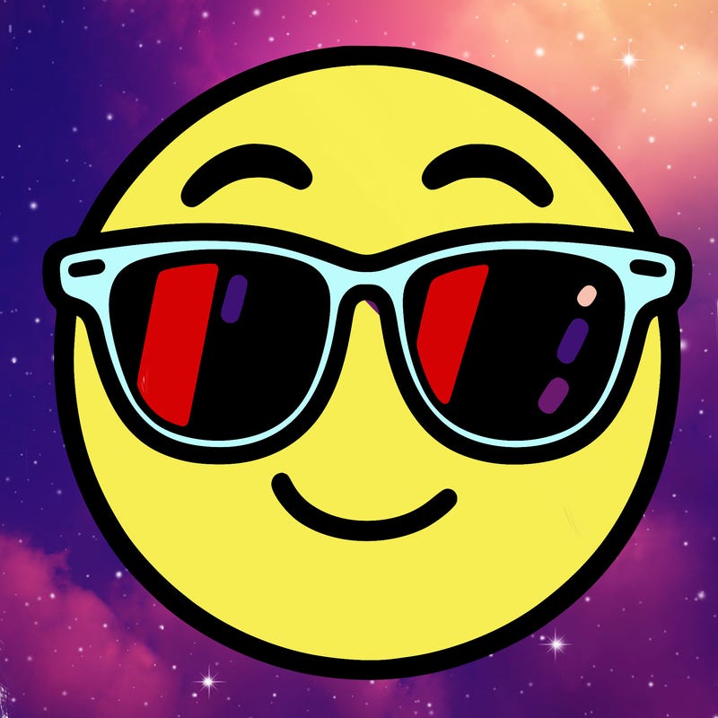 emoji with sunglasses