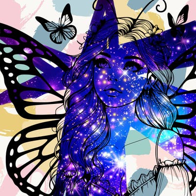 butterfly fairy realistic girl