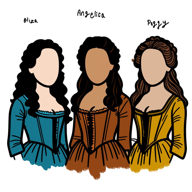 the schuyler sisters from hamilton the musical