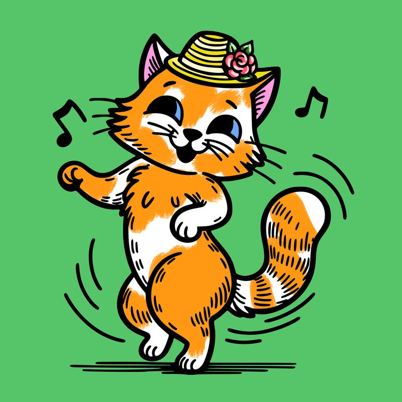dancing cat