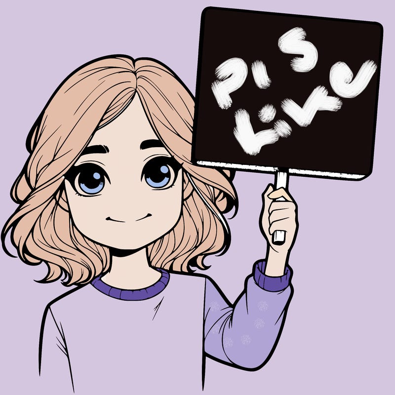 realistic girl holding up a sign