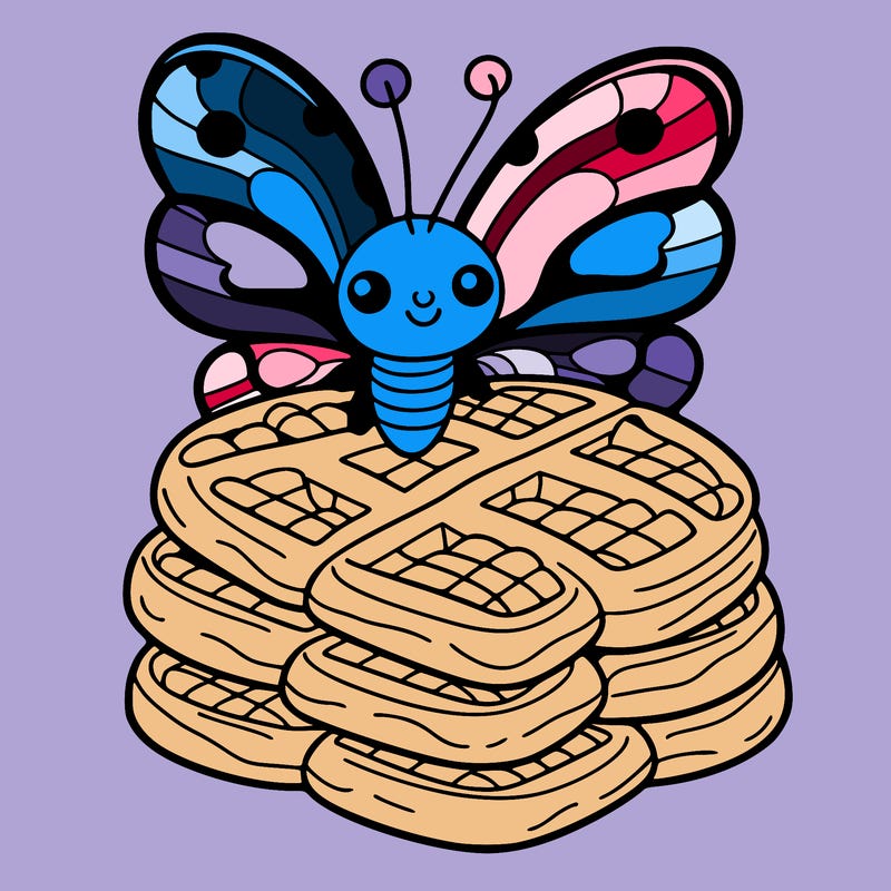 butterfly waffles
