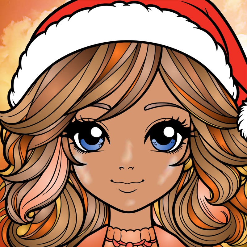 realistic christmas girl