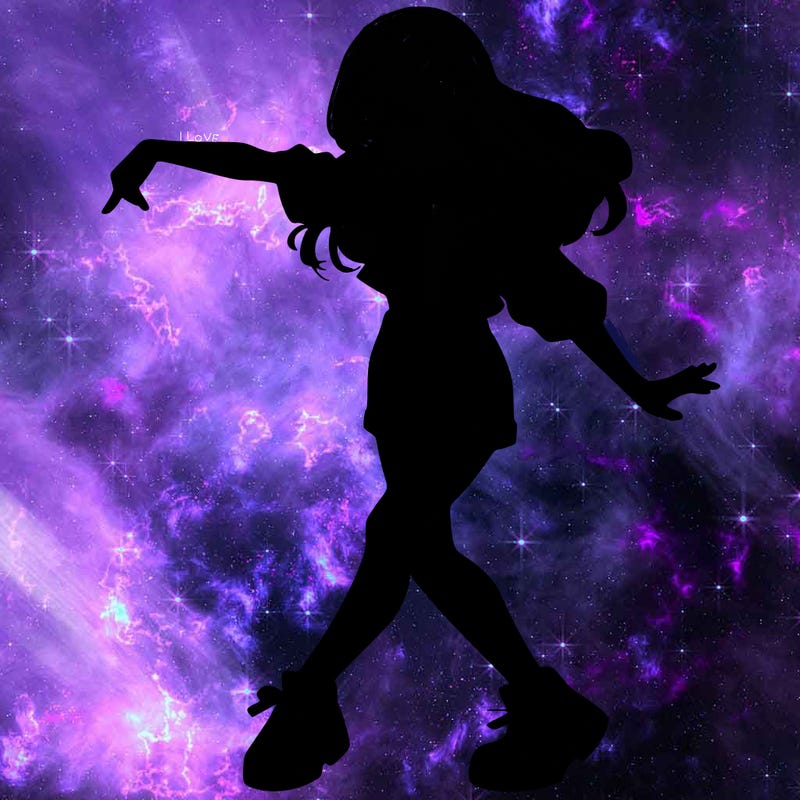 realistic girl danceing