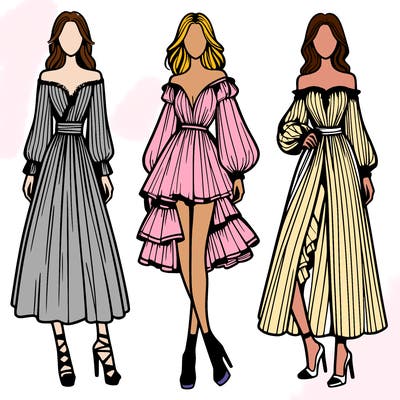fashion models dresses