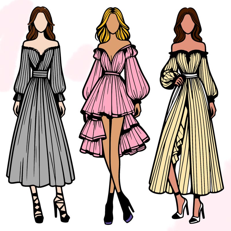 fashion models dresses