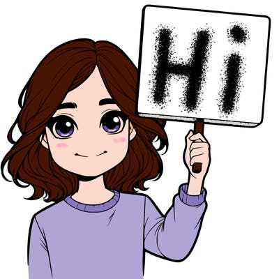 realistic girl holding up a sign