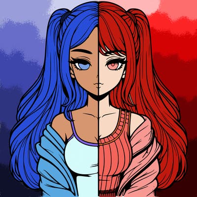 realistic girl split