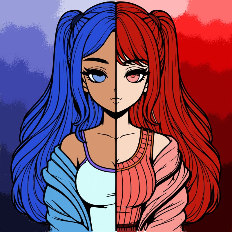 realistic girl split