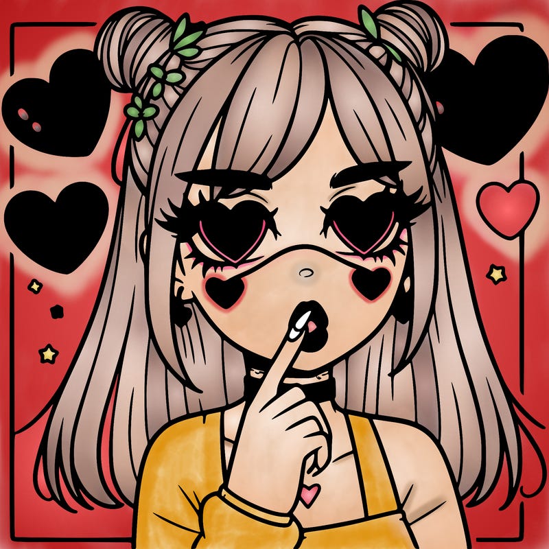 aesthetic heart girl