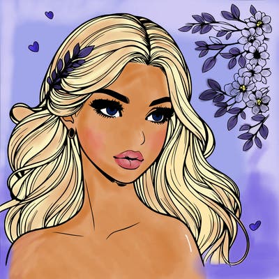 beautiful realistic girl