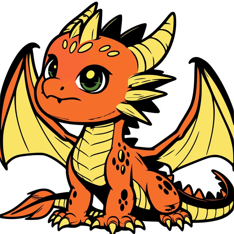 fierce baby night dragon