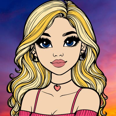 realistic pretty girl