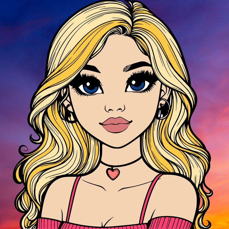 realistic pretty girl