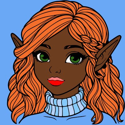 realistic girl elf