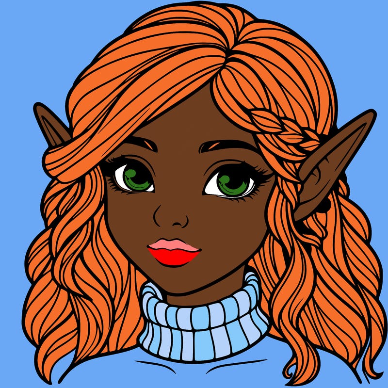 realistic girl elf