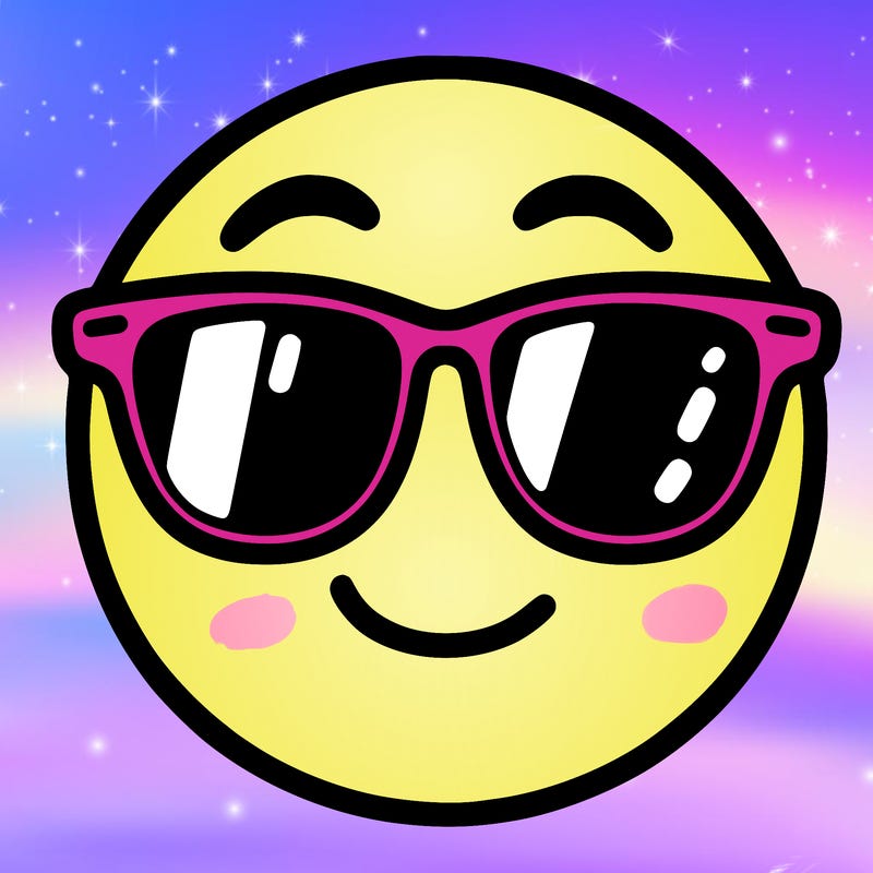 emoji with sunglasses
