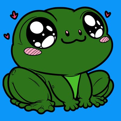 cute frog person realistic