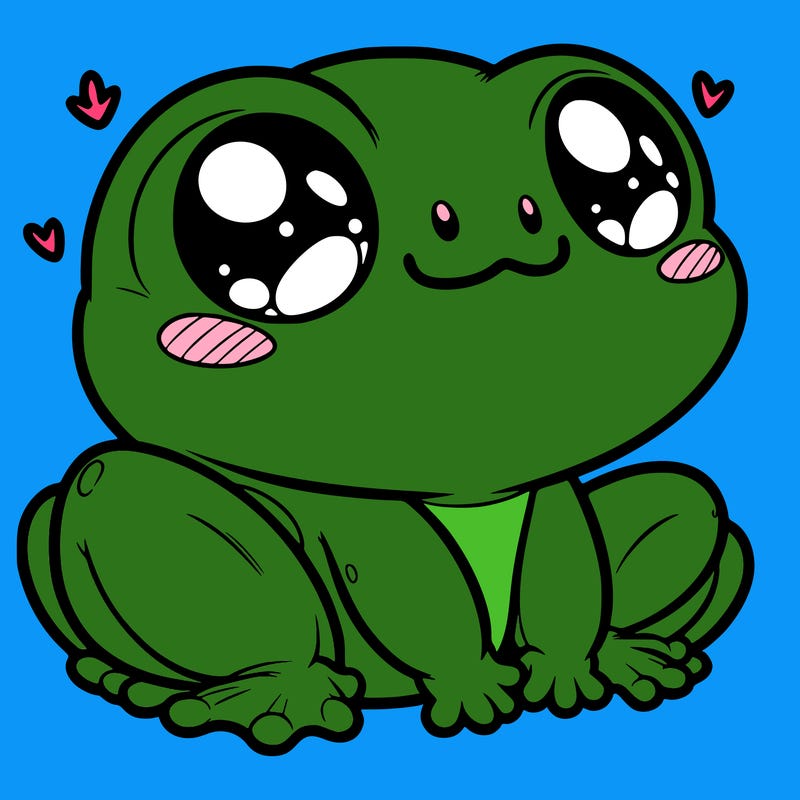 cute frog person realistic