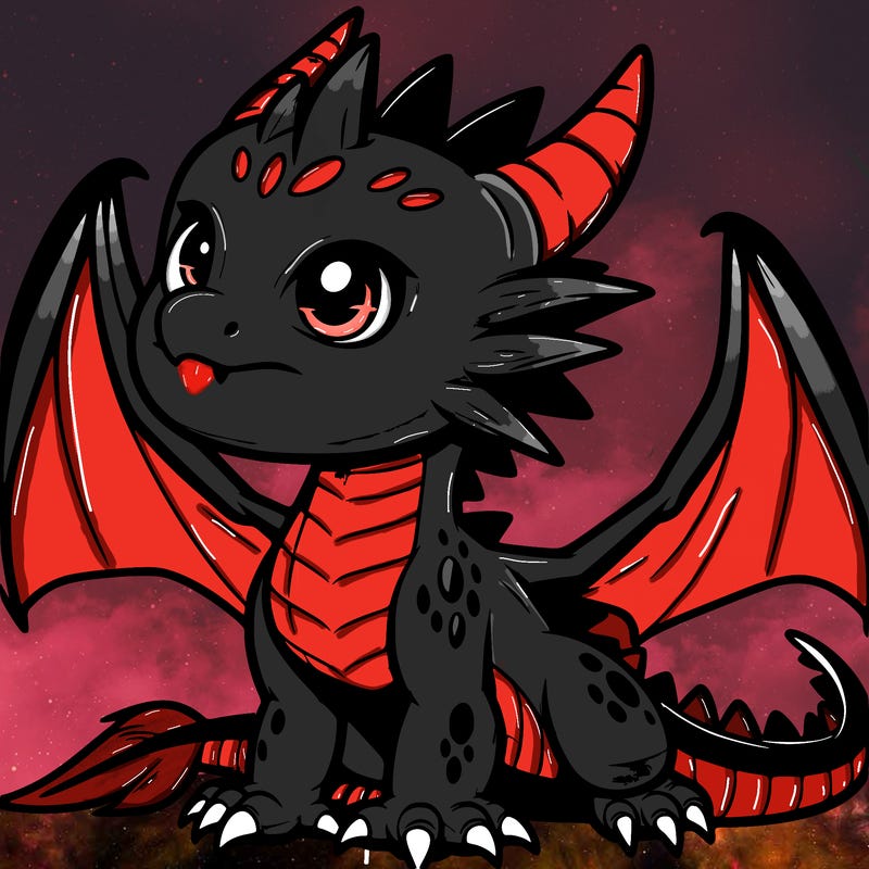fierce baby night dragon