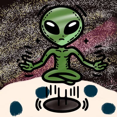 alien levitating