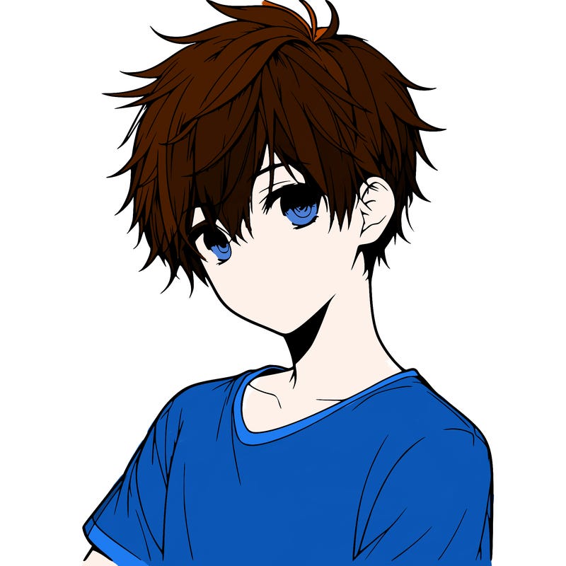 realistic anime boy