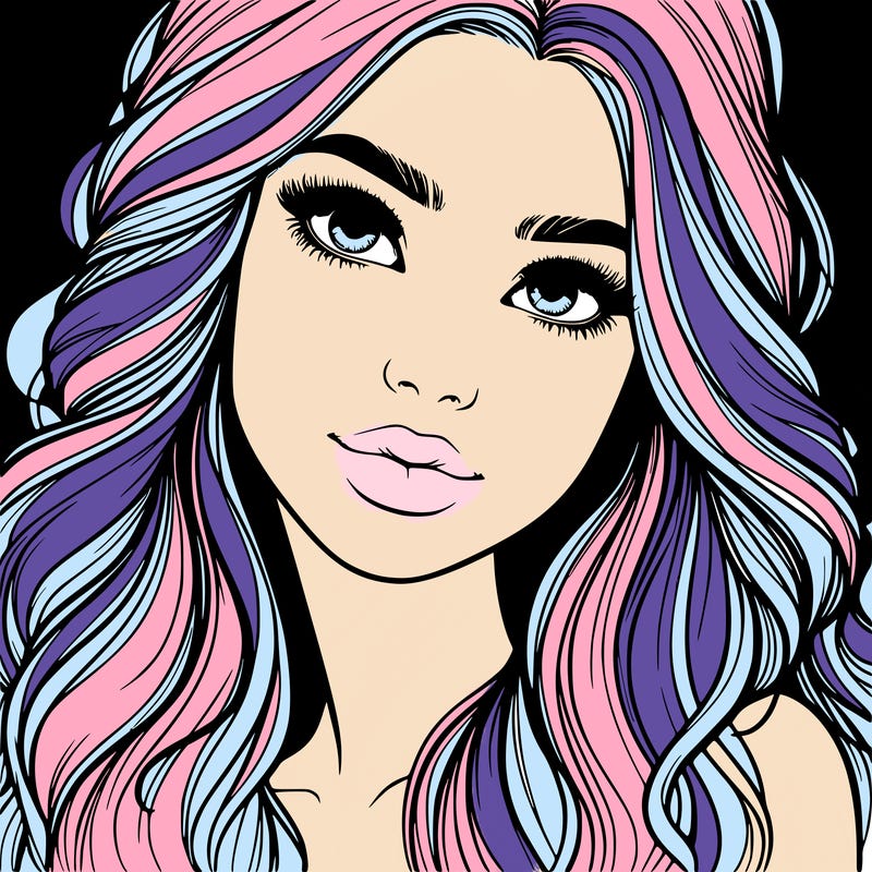 beautiful realistic girl