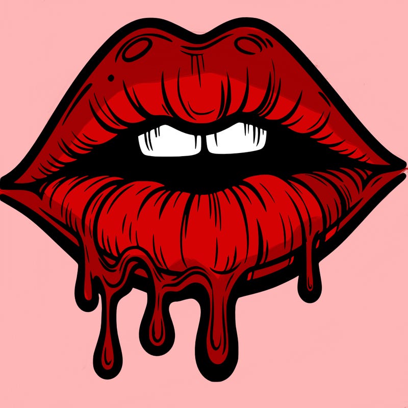 lips that look realistic and drip