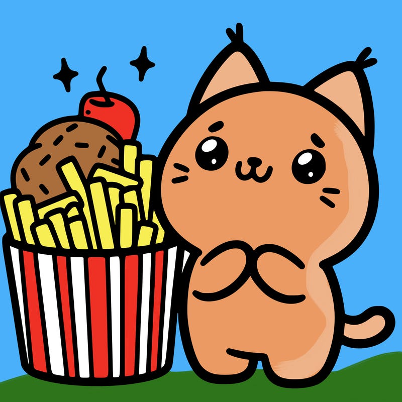 cute food cat
