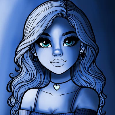 realistic pretty girl