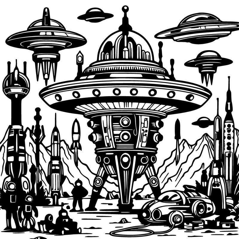 vintage sci fi