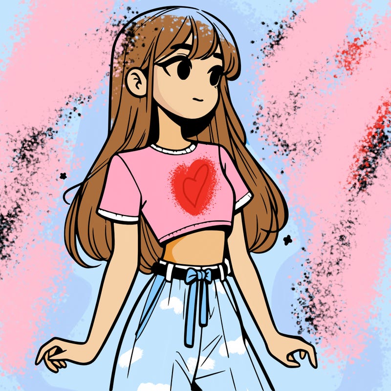 girl in a cute crop top