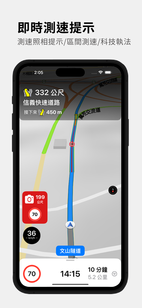 導航PAPAGO! - Interface de navigation PAPAGO avec alertes de radar et carte de conduite en temps réel