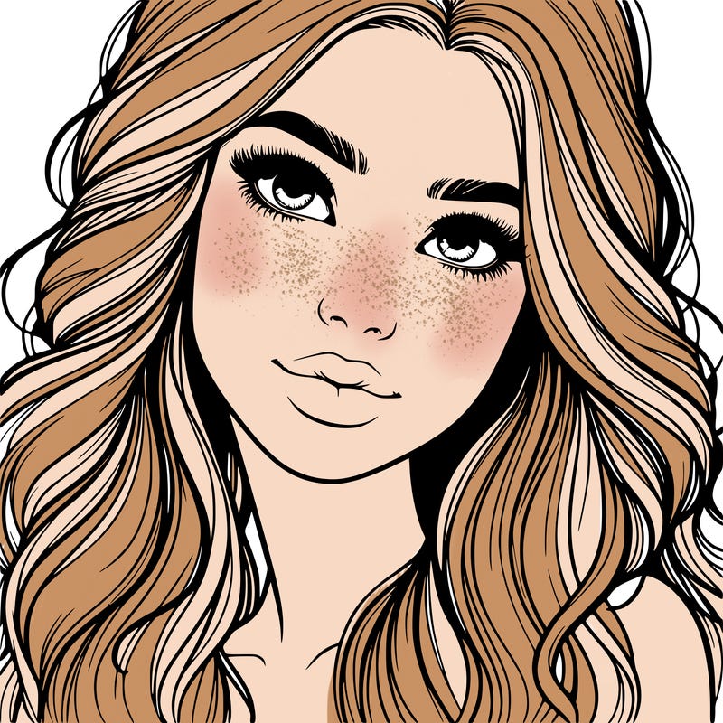 beautiful realistic girl