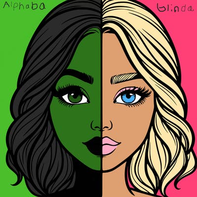 realistic girl split half