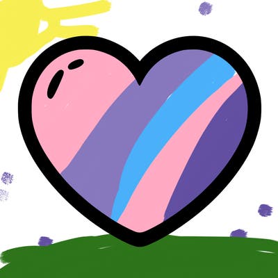 a blank heart