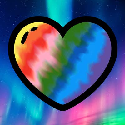 a blank heart
