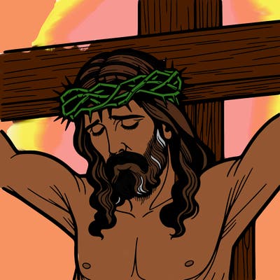 jesus on the cross
