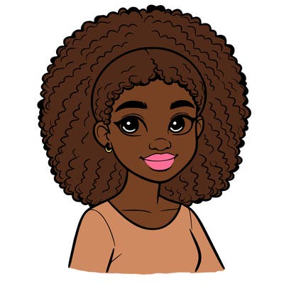 realistic black girl