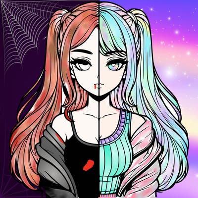 realistic girl split